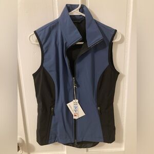 North End Blue and Black Activewear Vest